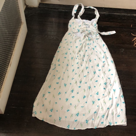Show me your MUMU x Revolve Marmont midi bluebell ditsy dress size L NWT - Picture 11 of 11